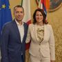 La consigliera Biglia con l'assessore regionale alla Protezione Civile, il canellese Marco Gabusi