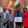 Moncalvo, inaugurata l'opera di street art sulla cabina di E-Distribuzione