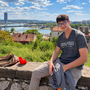 Nemanja a Belgrado, dalla fortezza di Kalemegdan sul fiume Sava Nemanja a Belgrado, dalla fortezza di Kalemegdan sul fiume Sava