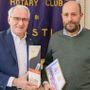 Il presidente Calcagno con il dottor Mellana Il presidente Calcagno con il dottor Mellana