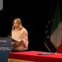 Meloni al Teatro Alfieri nel 2023 (MerfePhoto)