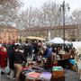 Mercatino dell'antiquariato temporaneamente trasferito per i preparativi del Palio di Asti 2025