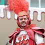 Un'immagine d'archivio di Mario Vespa all'epoca in cui era capitano del Palio