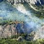 Un incendio nei boschi di Vinadio lo scorso 10 luglio