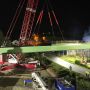 Nelle scorse settimane la posa del viadotto sulla Strada Provinciale 7, in territorio di La Morra