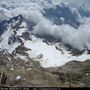 Vista dal rifugio Capanna Margherita, il più alto d'Europa a 4.554 metri di altitudine