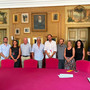 Gli amministratori che hanno preso parte alla conferenza stampa tenuta in Sala Rossa