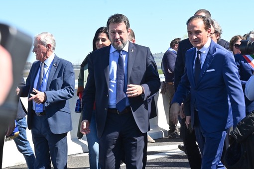 Matteo Salvini con il presidente Cirio