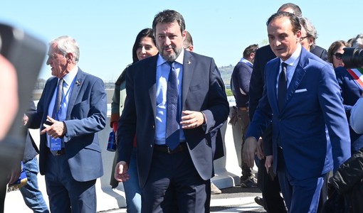 Matteo Salvini con il presidente Cirio