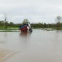 Il camion intrappolato nell'acqua