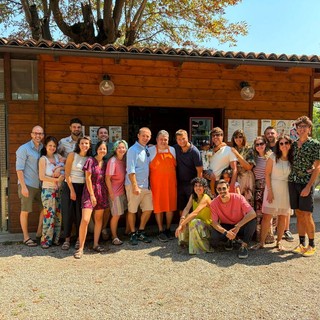 Gli animatori con il "loro" chiosco