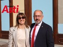 La sindaca di Fucecchio Emma Donnini con Maurizio Rasero (Merphefoto) La sindaca di Fucecchio Emma Donnini con Maurizio Rasero (Merphefoto)