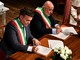 I sindaci di Moncalvo, Diego Musumeci e di Montabone Giuseppe Maurizio Aliardi