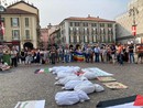 Asti, due fiaccole per Gaza Asti, due fiaccole per Gaza