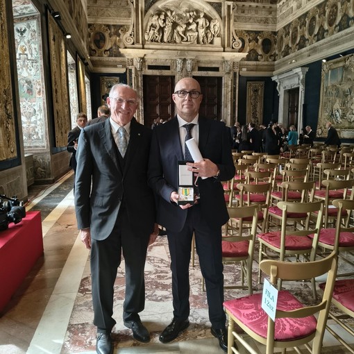 Stella al Merito del Lavoro, Giuseppe Giovanni Mussa premiato al Quirinale Stella al Merito del Lavoro, Giuseppe Giovanni Mussa premiato al Quirinale