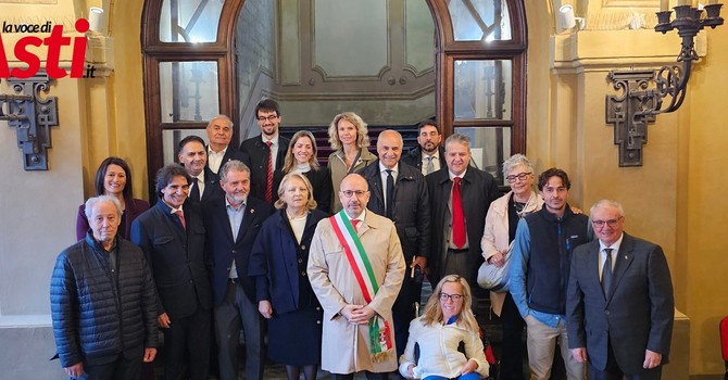 La foto di gruppo con gli insigniti