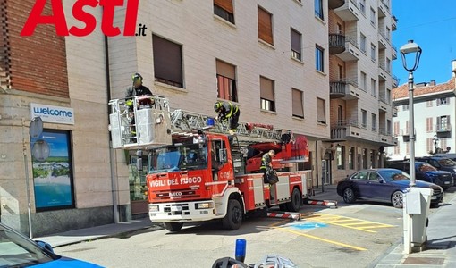 Le immagini dell' intervento odierno dei Vigili del Fuoco