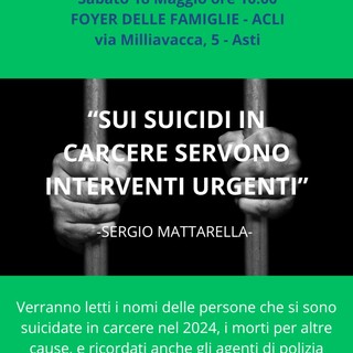 &quot;Sui suicidi in carcere servono interventi urgenti&quot;: dalla frase del Presidente Mattarella, un incontro al Foyer delle famiglie