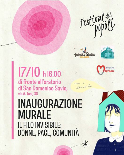 Asti celebra le donne migranti con un nuovo murale per la pace Asti celebra le donne migranti con un nuovo murale per la pace