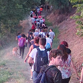 Un momento della camminata
