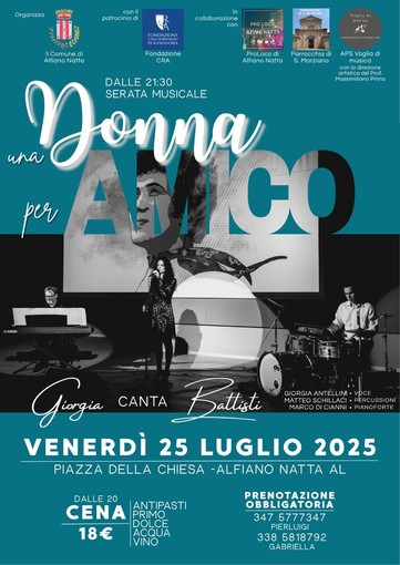 Una donna per amico, Alfiano Natta omaggia Lucio Battisti