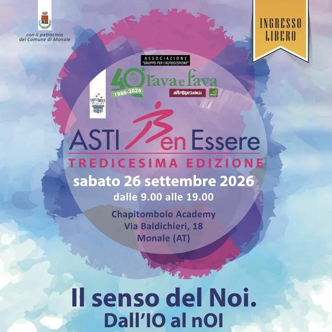 Verso Asti Benessere 2026: a Monale arrivano le pillole formative Verso Asti Benessere 2026: a Monale arrivano le pillole formative
