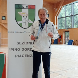 Gianfranco Chiaranda ancora sul podio: secondo posto al campionato nazionale veterani dello sport di Piacenza