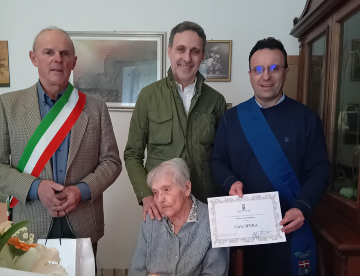 Carla Serra festeggia 100 anni: una nuova centenaria a Monastero Bormida
