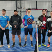 Varaldi, Fasolin, Montalbano e Liuni (FTP) vs Concetti, Musso e Mancuso (Net King Padel) Varaldi, Fasolin, Montalbano e Liuni (FTP) vs Concetti, Musso e Mancuso (Net King Padel)