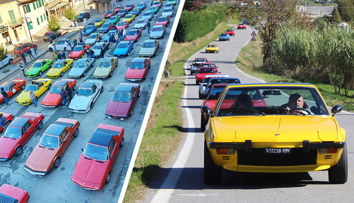 Cinquantasei Fiat X1/9 'hanno invaso' Montemagno per il raduno nazionale