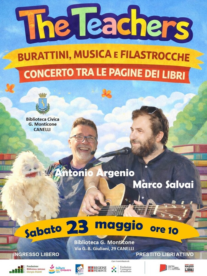 Burattini, letture animate e musica dal vivo: il gran finale di “Nati per Leggere” alla Biblioteca Monticone