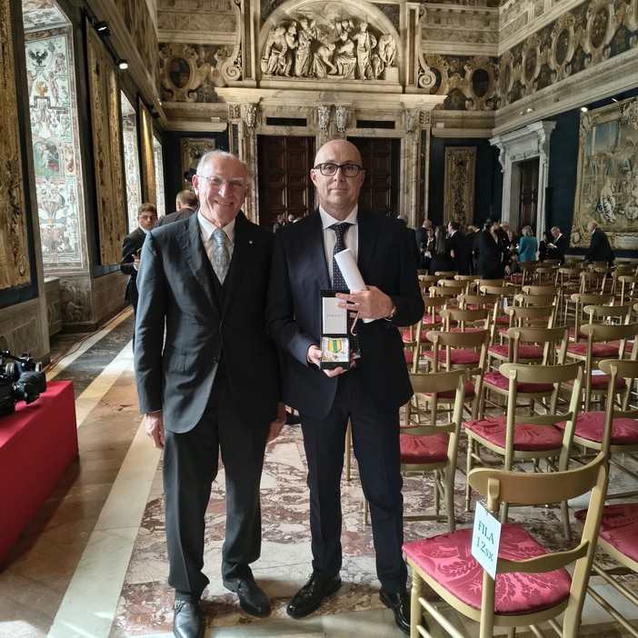 Stella al Merito del Lavoro, Giuseppe Giovanni Mussa premiato al Quirinale