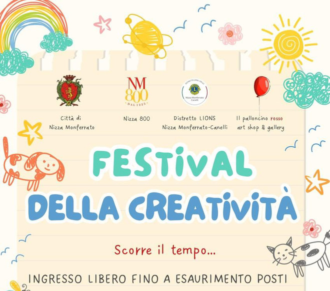 “Festival della Creatività”: domani un pomeriggio di arte e fantasia