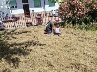 Al lavoro nell'orto didattico Al lavoro nell'orto didattico