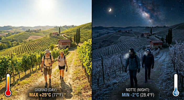 Astigiano nella morsa dell’escursione termica: in un solo giorno quasi 26 gradi di differenza