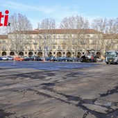 I lavori di asfaltatura (Merphefoto)