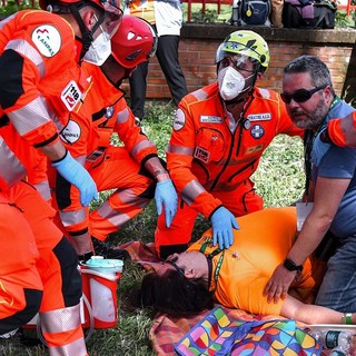 Una simulazione all'Asti rescue game