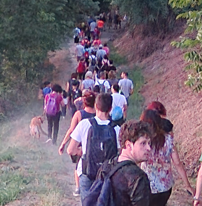 Un momento della camminata