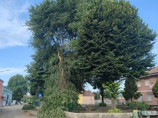 Il cortile dell'oratorio di Motta