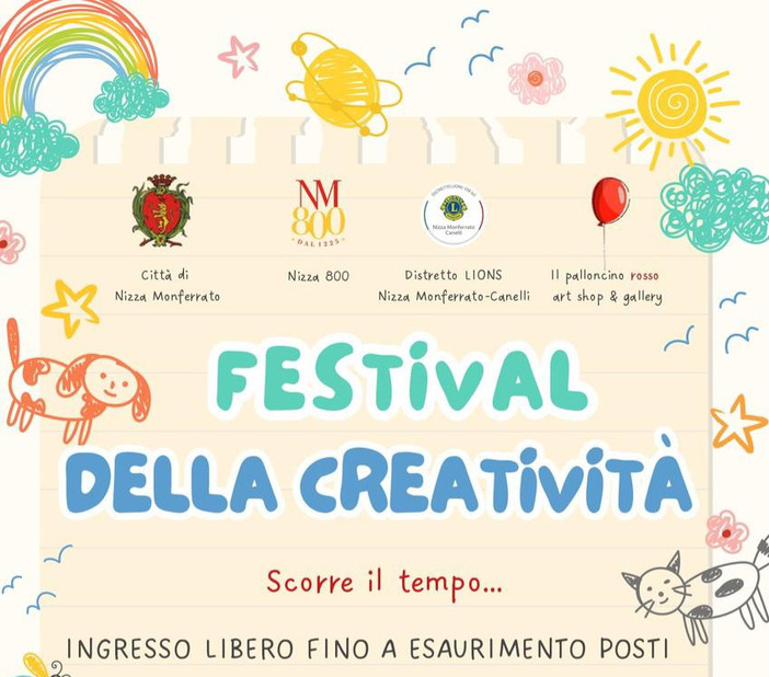 “Festival della Creatività”: domani un pomeriggio di arte e fantasia “Festival della Creatività”: domani un pomeriggio di arte e fantasia