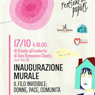 Asti celebra le donne migranti con un nuovo murale per la pace