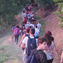 Un momento della camminata