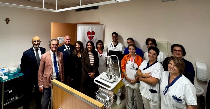 Un impedenziometro alla Geriatria del Cardinal Massaia, donazione della Fondazione Astigiana per la Salute del Territorio