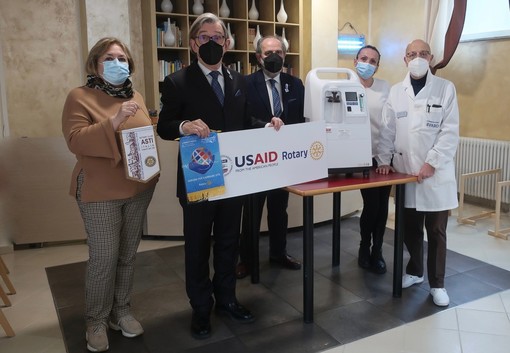 Concentratori di ossigeno a quattro RSA della provincia, grazie a un service della Fondazione Rotary e USAID