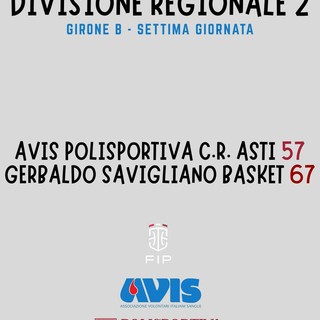 Basket, l'Avis Polisportiva CR Asti cade in casa contro Savigliano: 57-67 Basket, l'Avis Polisportiva CR Asti cade in casa contro Savigliano: 57-67