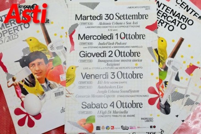 Cent’anni di Mercato coperto: Asti festeggia da oggi tra memoria e futuro