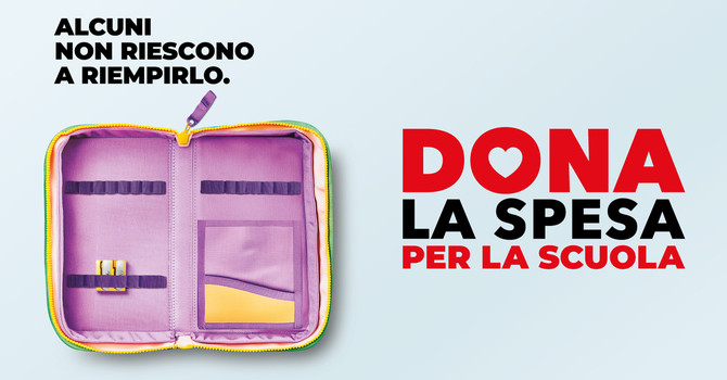 Scuola solidale, alla Coop di Asti torna la colletta di cancelleria