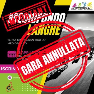 Rinviata per maltempo la gara ciclistica Mediofondo Langhe