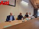 Claudio Lucia, presidente ordine dei medici, Giovanni Gorgoni, direttore generale Asl At, Valeria Moro vicepresidente infermieri, Roberto Cherchi tesoriere alla presentazione dell'evento