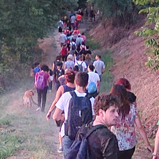 Un momento della camminata